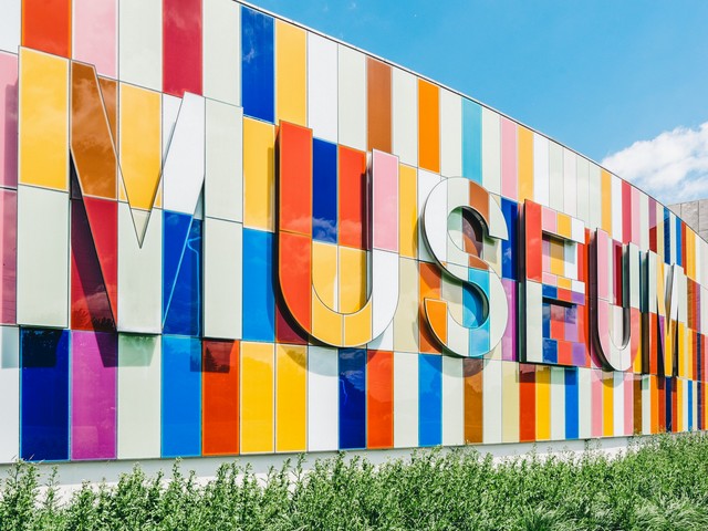 colorfull facade of a building with museum written across
